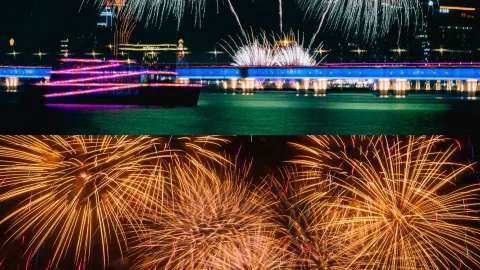 No need to fight the crowds; watching the Macau fireworks from Zhuhai is so comfortable — traveler post in Macau