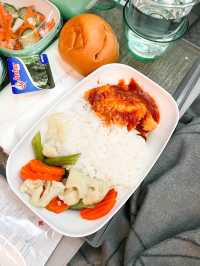 รีวิวอาหารบนเครื่องบิน Eva Air 
