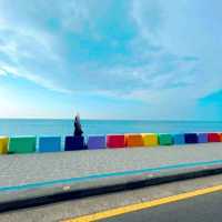 チェジュ島🏝虹🌈の道路