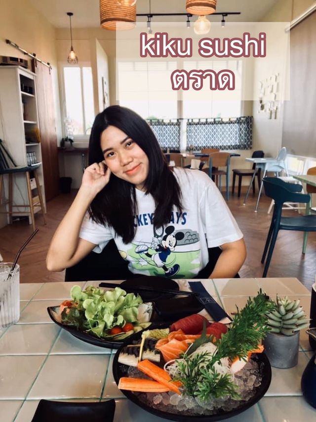 kiku sushi cafe ตราด 📍
