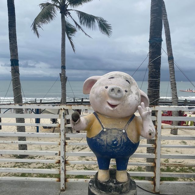 看到海景笑哈哈！汕尾希尔顿酒店，美丽的海景
