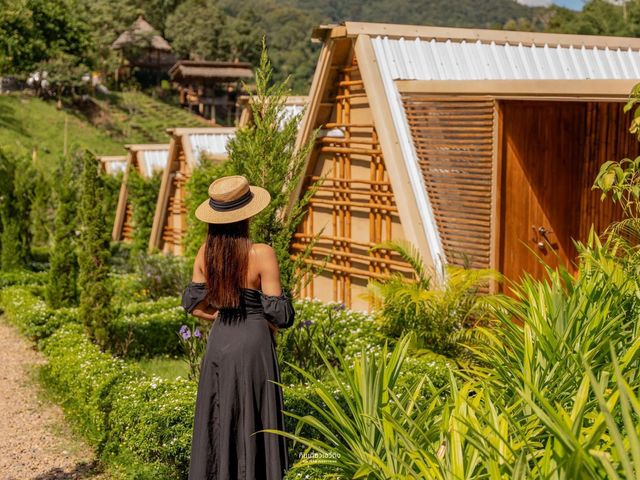 ที่พักทรงเอเฟรม หมูบ้านสะปัน น่าน🌳
