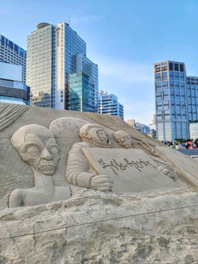 해운대모래축제는 성공적✨️세계모래조각전은 6월까지!