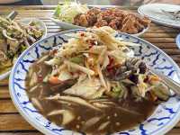 ส้มตำในสวน สุดจัดจ้าน น้ำปลาร้านัวๆ