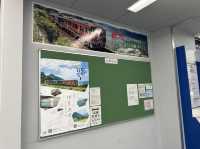 山口・萩。『幕末維新ゆかりの地』の看板あり『東萩駅』と観光にオススメ『スマイル貸自転車』