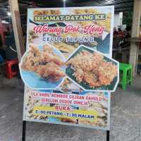 Fried seafood famous in Terengganu