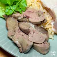 ข้าวมันไก่อร่อย แต่มีจำนวนจำกัด ย่านปากเกร็ด 