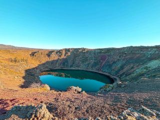 冰島黃金圈景點推薦｜Kerid Crater火口湖，歷經6500年的淬鍊