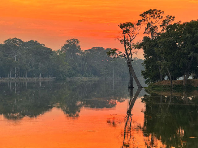 จุดลับชมพระอาทิตย์ตกดินที่นครวัด Sunset 🌅 