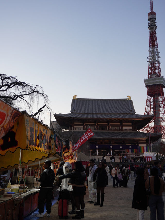 📍 東京跨年夜｜增上寺遇見最美鐵塔