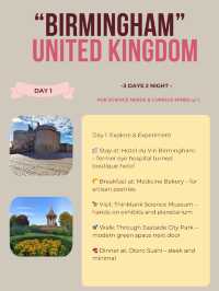 📍Birmingham 3-days itinerary 