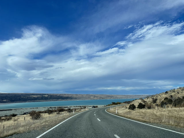 紐西蘭南島｜Lake Pukaki｜Mount Cook 必經夢幻公路：80號公路