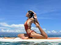 Yoga on the ocean at Xiao Liuqiu Taiwan