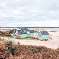 Beautiful beach, soft sand, loads of parking and Great walking around Hengistbury Head.