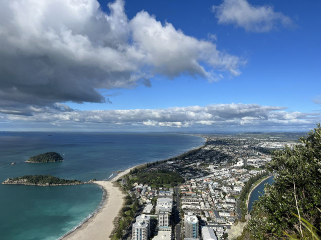 紐西蘭超棒景點—🌅 山與海之間的喘息｜Mount Maunganui Summit