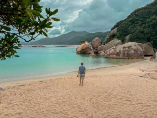 Is this Seychelles? Stunningly clear waters at Kashiwajima's breathtaking beach.