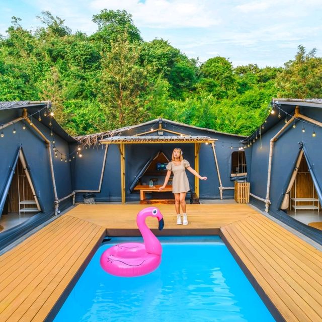 "Giant Cabin Glamp G2" ห้องพักสไตล์แกลมปิ้งเขาใหญ่