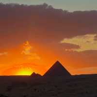 Most beautiful sunset in Egypt
