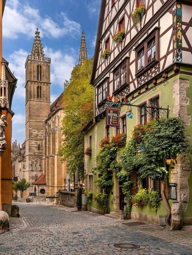 🏰🌸 “Time-Travel in Timber: Rothenburg’s Fairytale Streets” 🇩🇪