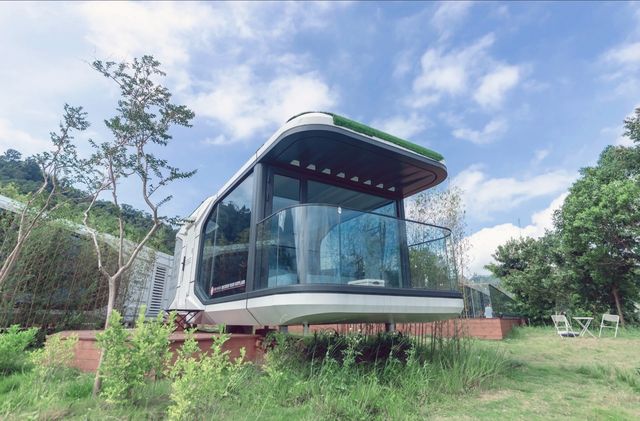 萬綠湖畔超炫太空艙，枕山水入夢