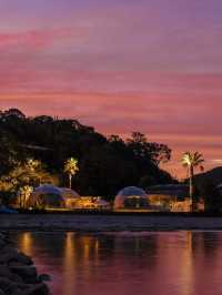🌟 Naoshima's Chic Glamping Experience 🏕️ Art & Ocean Views!
