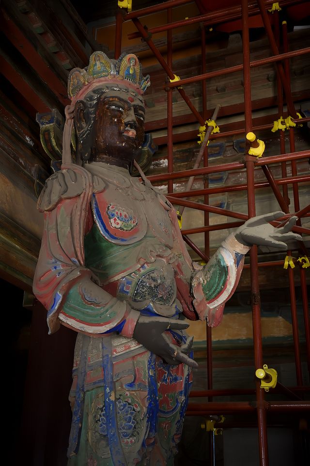 獨樂寺泥塑。