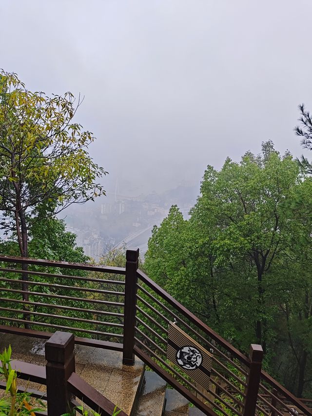 雨遊重慶老君洞。