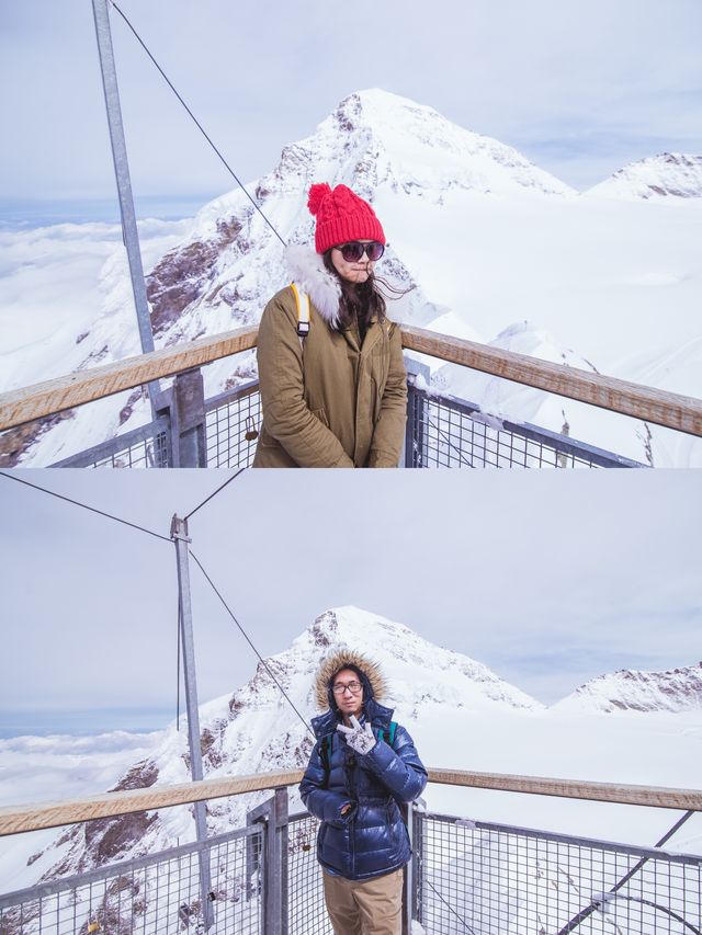 瑞士少女峰登歐洲之巔｜坐著小火車，吸著氧也要看雪山！