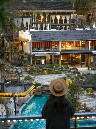 In Lishui found Jiangsu Zhejiang Hu Hidden Ceiling Sitting Forgotten Valley Resort