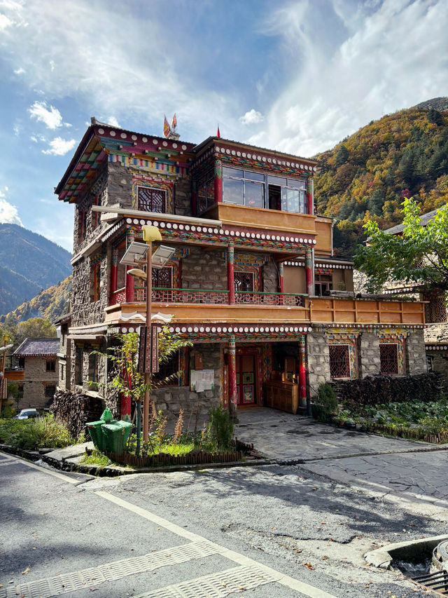 Glimpse of tibetan village 