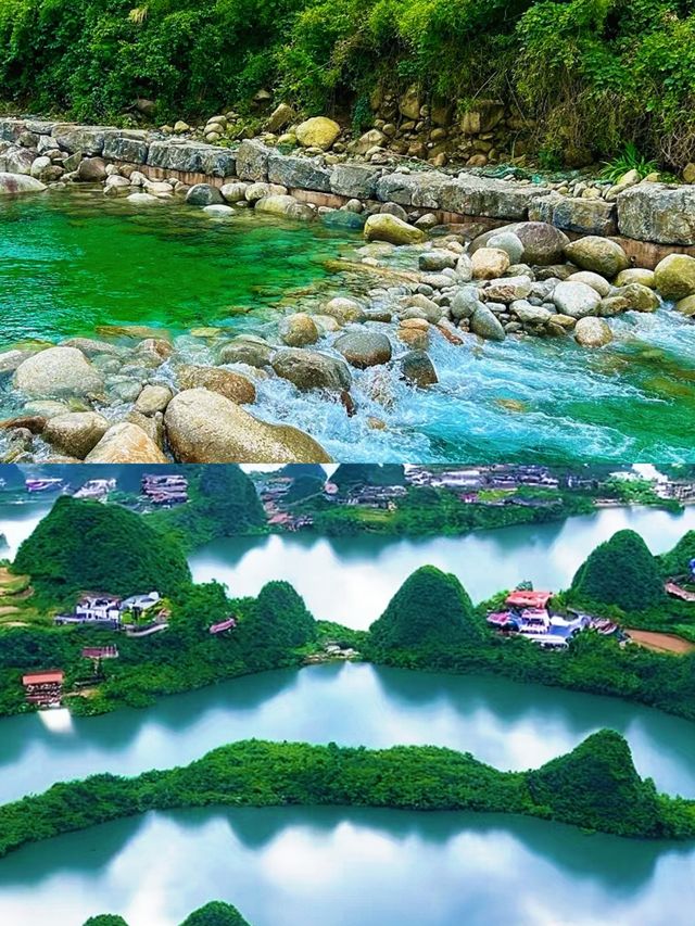 水墨潑灑嘅青巒，竹筏劃過嘅碧波，舌尖纏繞嘅鮮香——呢度就係桂林！