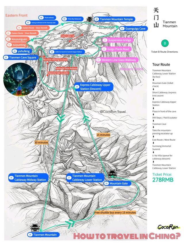 The Most Detailed Map Guide to Zhangjiajie (Part 2)