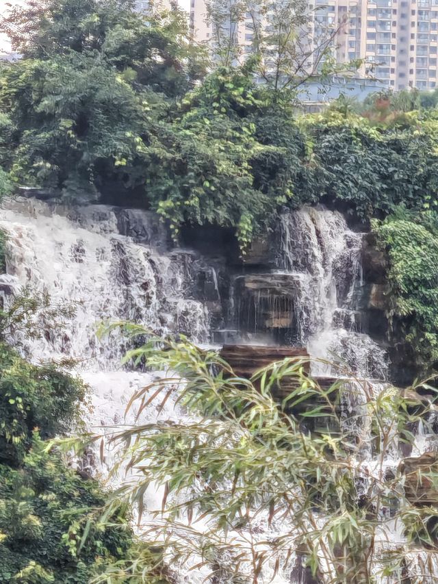 雨後仙境！昆明瀑布公園的秋日限定風景
