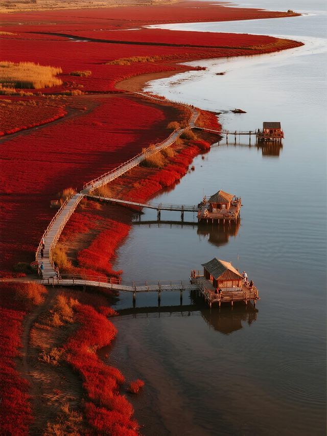 盤錦紅海灘親子遊｜帶娃沉浸式探索紅灘濕地