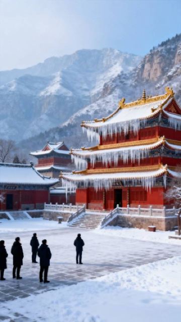 คู่มือฤดูหนาวสำหรับพระราชวังวาหวง อำเภอเช่อเซียน เมืองหานตาน | วัดแขวนแห่งเทือกเขาไท่หาง: เรื่องราวฤดูหนาวแห่งการเยียวยาท้องฟ้า