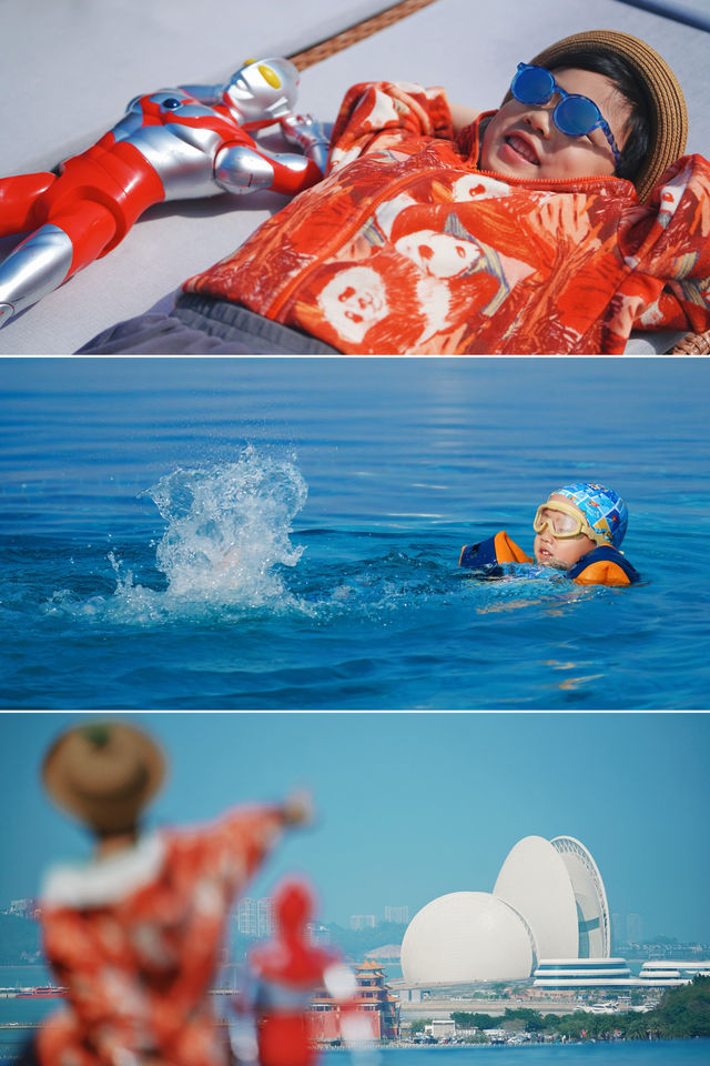 來珠海和奧特曼一起看日月貝 看日出啦