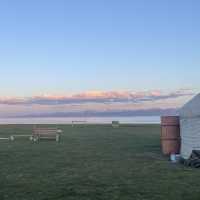 Horseback riding to lake song kul