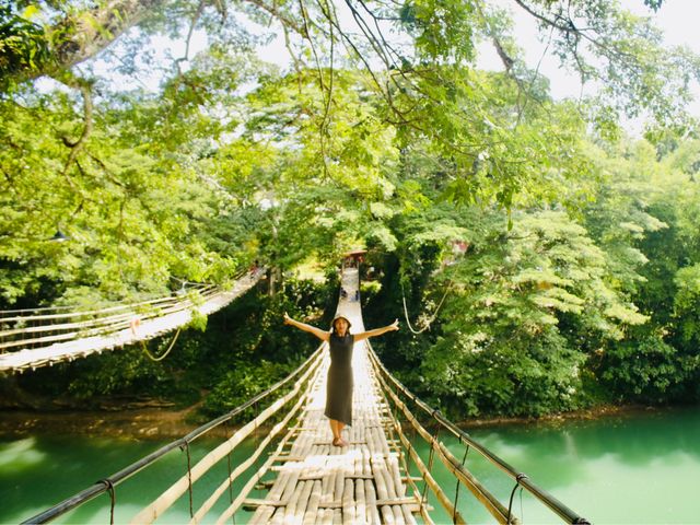 Hanging bridge + Cebu's man made forest