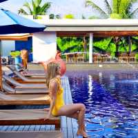 รีสอร์ทหัวหิน สวย เก๋ ติดทะเล สระว่ายน้ำกลางรีสอร์ท