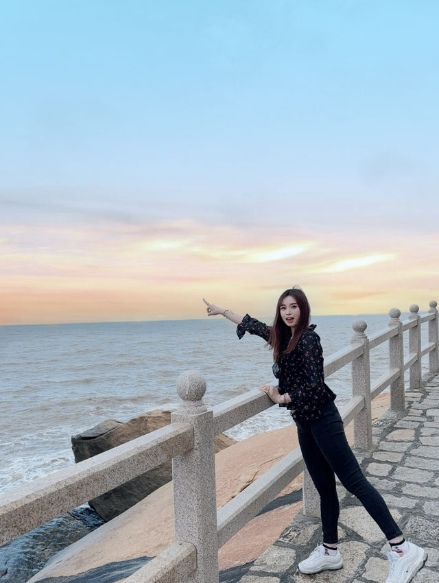 「澳門深度遊」🤟🏻路環 黑沙龍爪角海岸徑✨睇夕陽影靚相📸享受落日餘暉🌄 