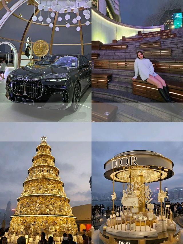 金光閃閃的巨型名牌聖誕樹