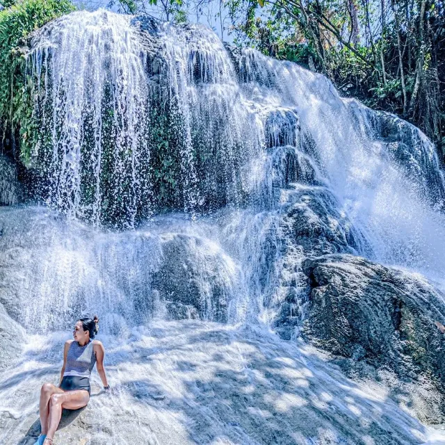 A beautiful hidden waterfall we found!