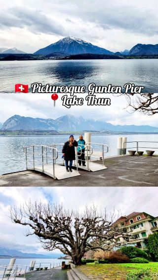 🇨🇭 Picturesque Gunten Pier @ Lake Thun