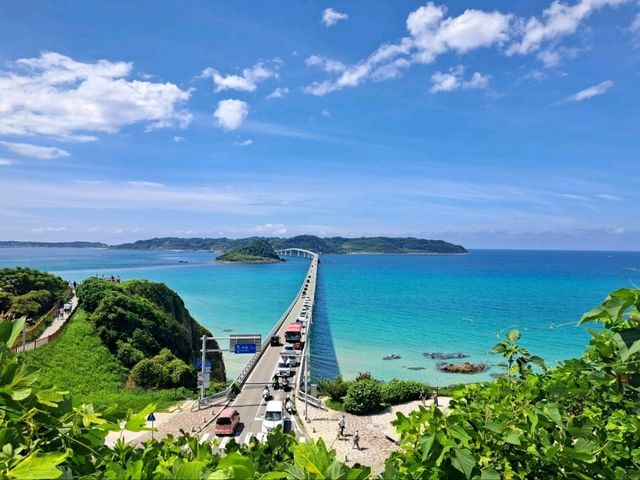 【角島大橋:山口県下関市】沖縄みたいな美しい海と角島大橋✨