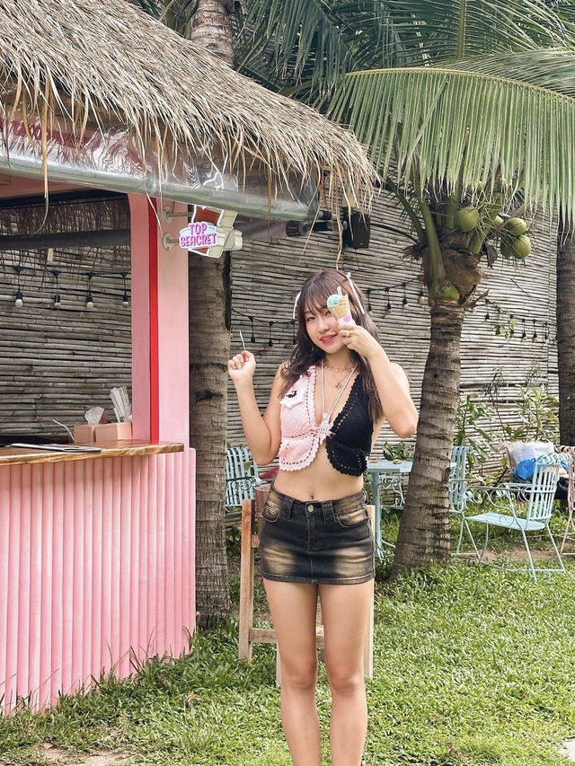 泰國華欣🇹🇭粉色火列鳥主題beach club🦩
