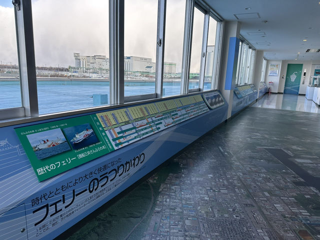 北海道苫小牧。3つのフェリー会社のターミナル『苫小牧西港フェリーターミナル』