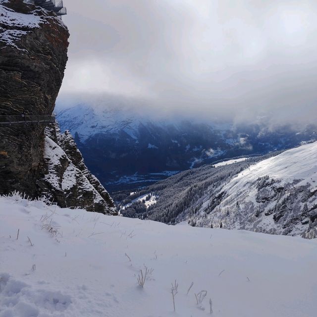 Beautiful snow mountain in Grindelwald
