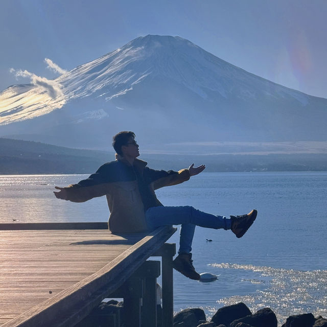 Mount Fuji กับทะเลสาบ Yamanaka 