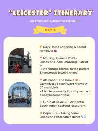 Leicester itinerary 🌸🇬🇧