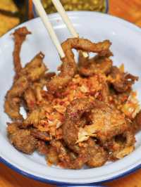 🐷หมูทอดน้ำพริกหนุ่ม ลับๆในรั้วบ้าน บรรยากาศได้!!